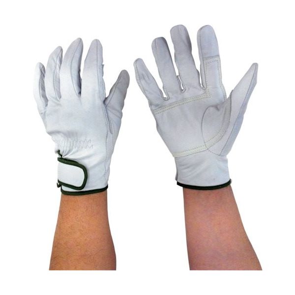 吉野 牛本革手袋 牛レンジャー3D MU-202R 1双 134-4288（直送品）