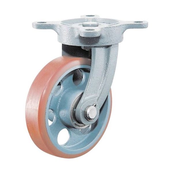 イノアックコーポレーション イノアック 重荷重用キャスター ダクタイル製 ログラン 旋回金具付 φ75 ND-75WJ 1個（直送品）