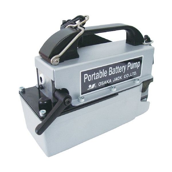 大阪ジャッキ製作所 OJ ポータブルバッテリーポンプ PBP-0.6 1台 432-0196（直送品） 大阪ジャッキ製作所 MPa 最高使用圧力 高圧 吐出量 L/min 低圧