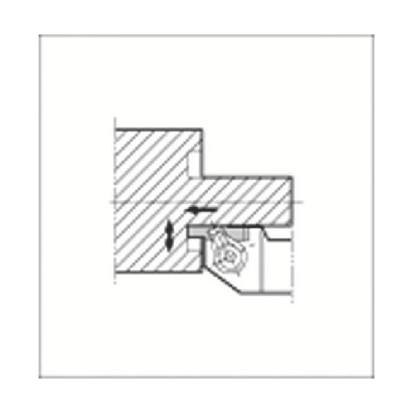 京セラ 端面溝入れ加工用ホルダ(ホルダ本体のみ)GFVS GFVSL2525M-HC 1個 548-7242（直送品）