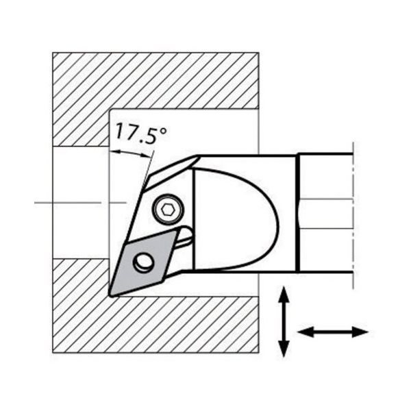 京セラ 倣い加工用ボーリングバー SーPDUN15 S40T-PDUNL15-54 1個 552-0185（直送品）