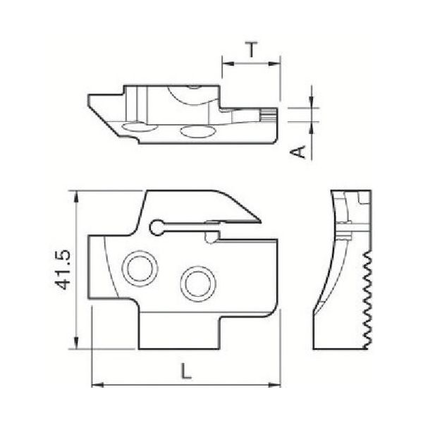 京セラ 端面溝入れブレード KGDF KGDFR-75-6D-C 1個 549-9437（直送品