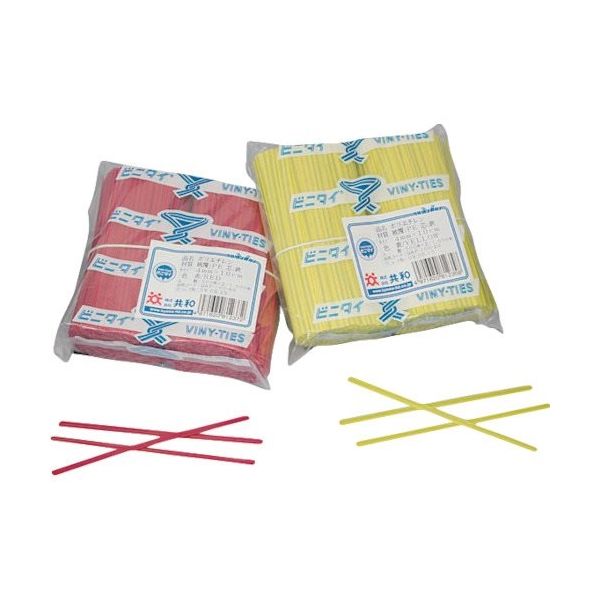 ビニタイ ポリエチレン カット品 緑 4mm×8cm (1000本/袋) QAP-080-1G 1セット(50000本:1000本×50袋)（直送品）