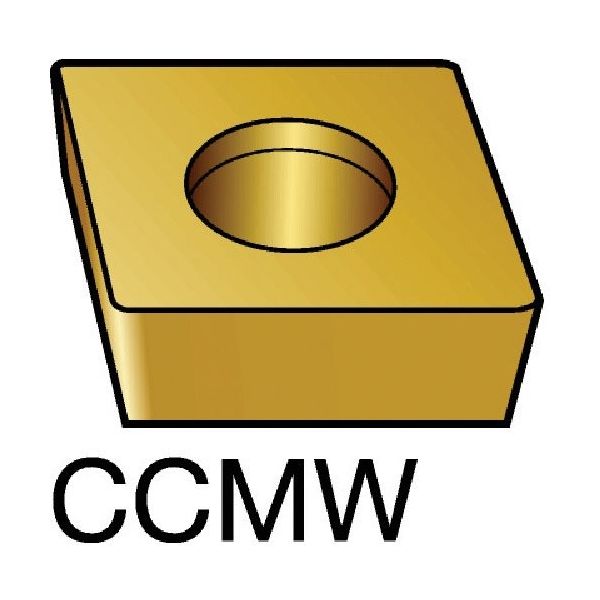 SANDVIK コロターン107 旋削用ダイヤモンドポジチップ(630) CD10 CCMW 09 T3 08FP 1セット(5個)（直送品）