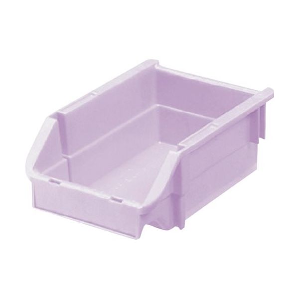 ヒシ T型コンテナ(ネスティングタイプ) パステルパープル W132×D200×H90 PAT-2-PA 1セット(12個)（直送品）
