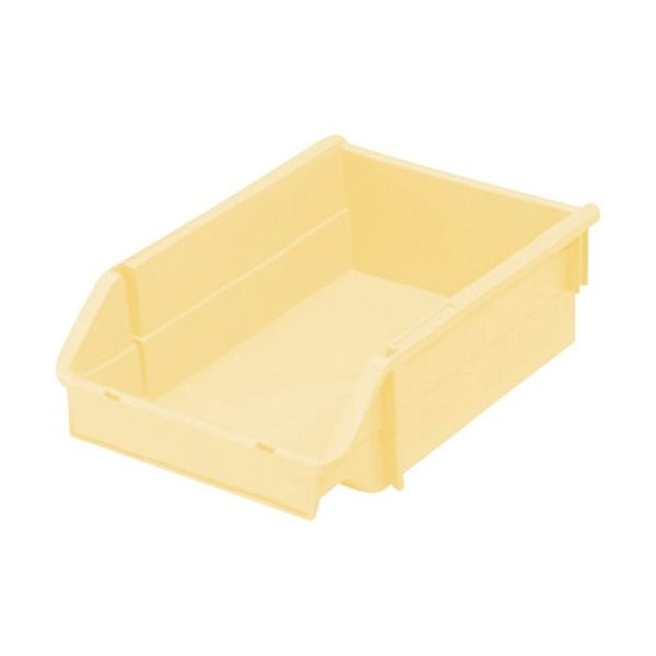 ヒシ T型コンテナ(ネスティングタイプ) パステルイエロー W192×D285×H90 PAT-3-PY 1セット(10個)（直送品）