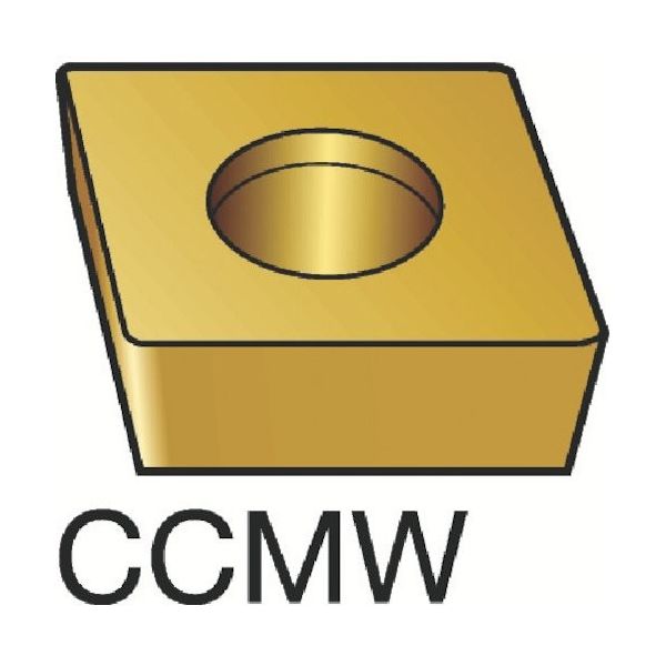 サンドビック SANDVIK コロターン107 旋削用ポジチップ(130) H13A CCMW 09 T3 04 1セット(10個)（直送品）