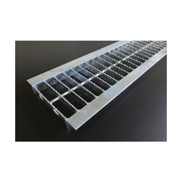 奥岡製作所 奥岡 スチール製 U字溝用 グレーチング 溝幅240用 並目 ノンスリップ 短尺 OKUN-3 24-19S 1枚（直送品）