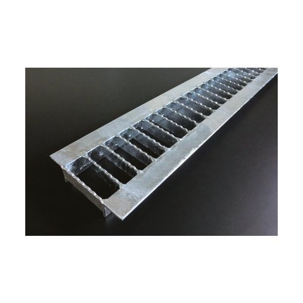 奥岡製作所 奥岡 スチール製 U字溝用 グレーチング 溝幅90用 並目 ノンスリップ 短尺 OKUN-3 9-19S 1枚 168-5887（直送品）