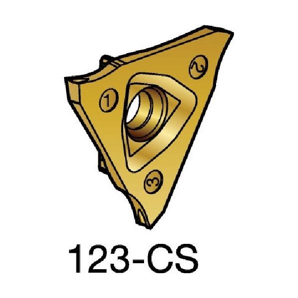 サンドビック コロカット1・2 突切り加工用チップ(320) 1125 L123D2-0150-1001-CS 1セット(10個)（直送品）