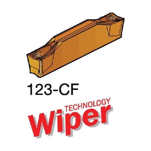 SANDVIK コロカット1・2 突切り加工用チップ(320) 1145 R123H2-0400-0501-CF 1セット(10個)（直送品）