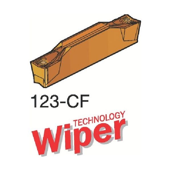 SANDVIK コロカット1・2 突切り加工用チップ(320) 2135 R123H2-0400-0501-CF 1セット(10個)（直送品）