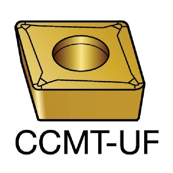 サンドビック SANDVIK コロターン107 旋削用ポジチップ(130) 1125 CCMT 06 02 02-UF 1セット(10個)（直送品）