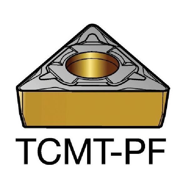 サンドビック コロターン107 旋削用ポジチップ（12 TCMT 11 03 08-PF 5015 579-3343（直送品）
