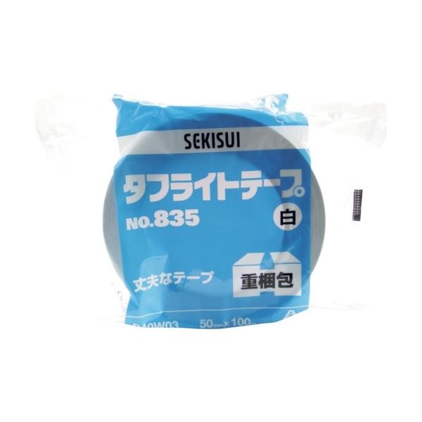 積水化学工業 積水 タフライトテープ#835 50X100 白 P40W03 1セット(50巻) 158-7611（直送品）
