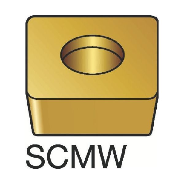 サンドビック SANDVIK コロターン107 旋削用ポジチップ(130) H13A SCMW 09 T3 08 1セット(10個)（直送品）