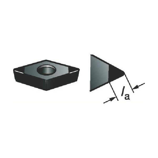 サンドビック コロターン107 旋削用CBNポジチップ(620) 7025 DCGW11T304S01020F 1セット(5個)（直送品）