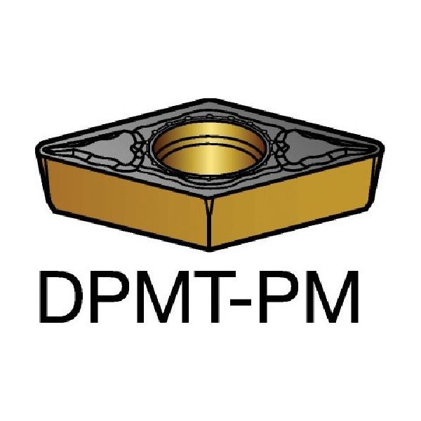 サンドビック コロターン111 旋削用ポジチップ(120) 1525 DPMT 07 02 04-PM 1セット(10個) 570-5886(直送品)
