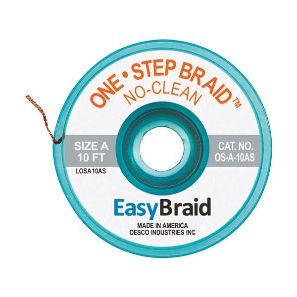 DESCO JAPAN ハンダ吸取り線 ワンステップ OS-A-10AS 1袋(25個) 162-4149（直送品）