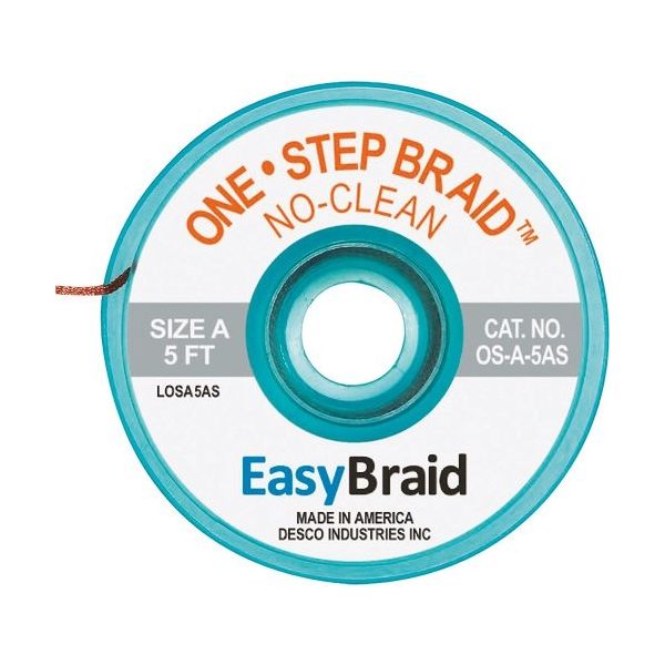 DESCO JAPAN ハンダ吸取り線 ワンステップ OS-A-5AS 1袋(25個) 162-2677（直送品）