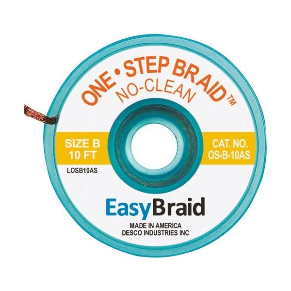 DESCO JAPAN ハンダ吸取り線 ワンステップ OS-B-10AS 1袋(25個) 162-4152（直送品）