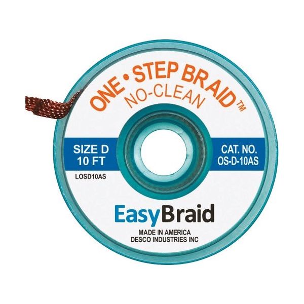 DESCO JAPAN ハンダ吸取り線 ワンステップ OS-D-10AS 1袋(25個) 162-2679（直送品）