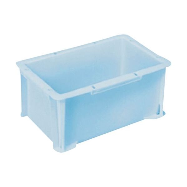 三菱ケミカル ヒシ S型コンテナ パステルブルー 有効内寸229×132×122mm PAS-4-PB 1個 368-9337（直送品）
