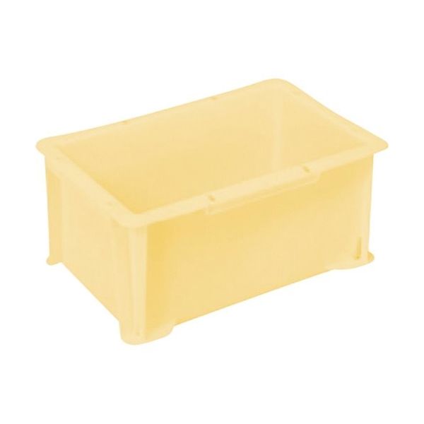 三菱ケミカルインフラテック ヒシ S型コンテナ パステルイエロー 有効内寸229×132×122mm PAS-4-PY 1個（直送品）
