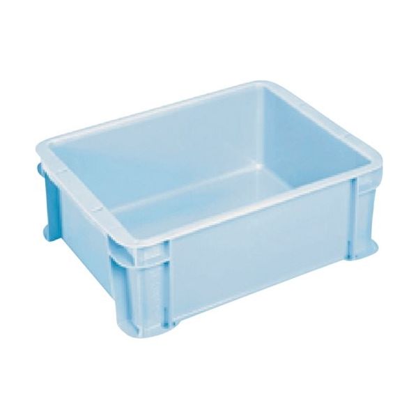 三菱ケミカルインフラテック ヒシ S型コンテナ パステルブルー 有効内寸309×234×120mm PAS-9-PB 1個 368-9342（直送品）