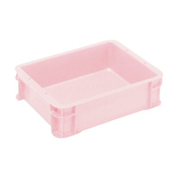 三菱ケミカルインフラテック ヒシ S型コンテナ パステルピンク 有効内寸309×234×120mm PAS-9-PN 1個 368-9347（直送品）