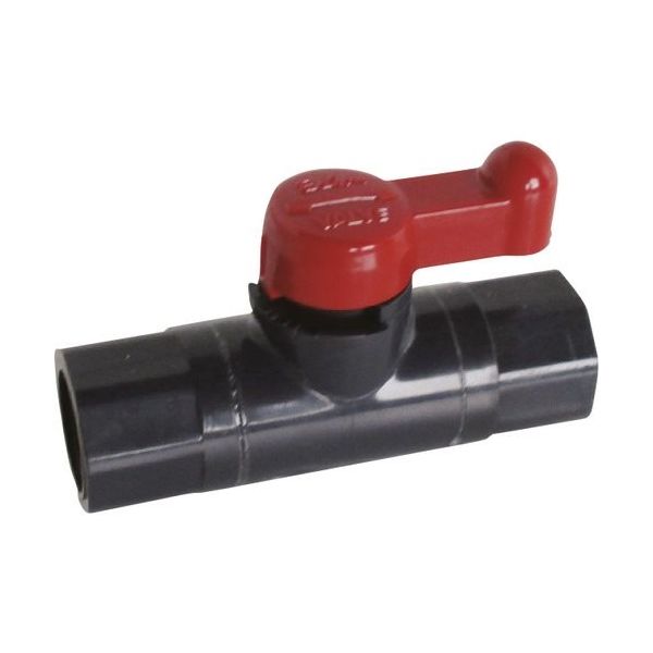 積水化学工業 エスロン ミニボール 本体材質PVC シール材質FKM めねじ3/8 6A MV6FFV 1台 209-6455（直送品）