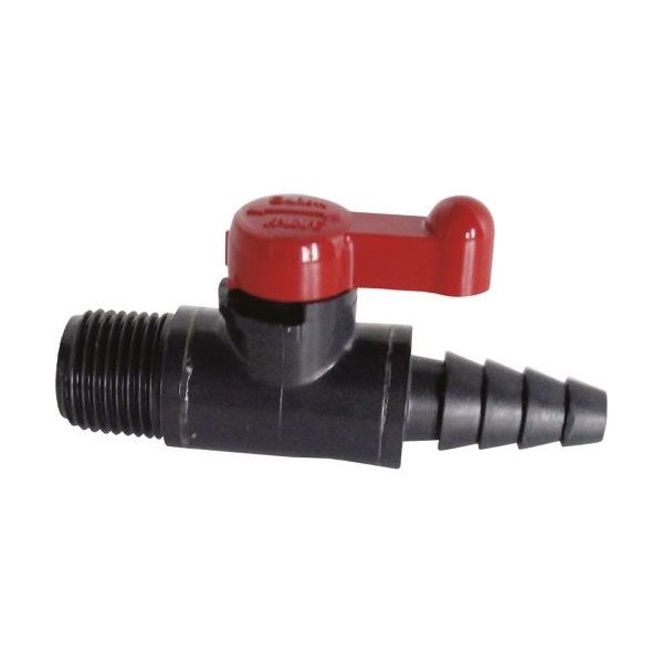 積水化学工業 エスロン ミニボール 本体材質PVC シール材質FKM おねじ3/8 ホース 6A MV6NHV 1台 209-3309（直送品）