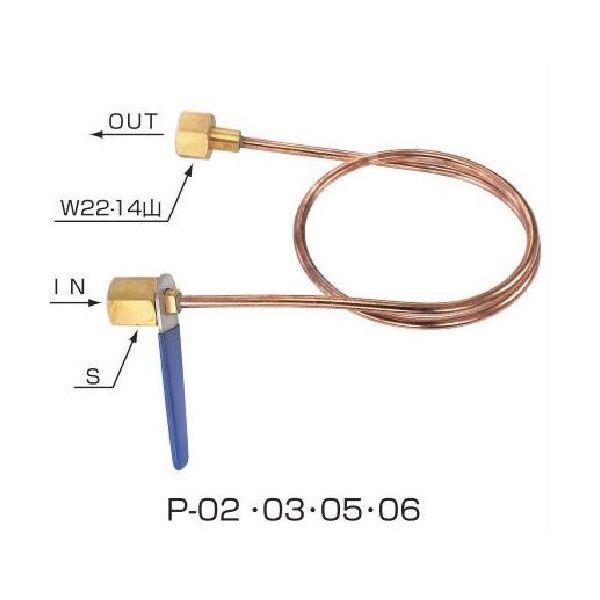 ヤマト産業 YAMATO 銅連結管 Pー06 L=1000 1個 268-4229（直送品）