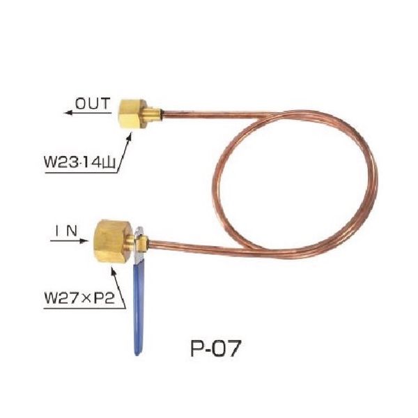 ヤマト産業 YAMATO 銅連結管 Pー07 L=1000 1個 268-4205（直送品）