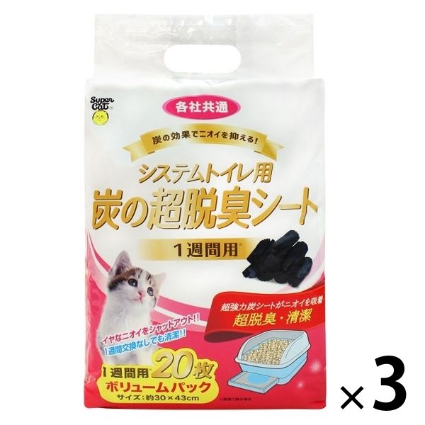 スーパーキャット クエン酸プラストイレシート1〜2日用 100枚入×