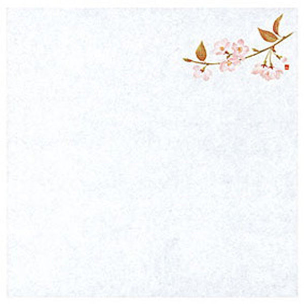 用美 油天紙 四季耐油天紙（小）桜 (100枚入) [4個入] yub-64915（直送品）