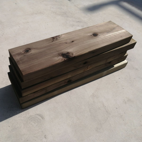 大日本木材防腐 DIY用 杉防腐加工材2×6 超短尺材5本セット 長さ