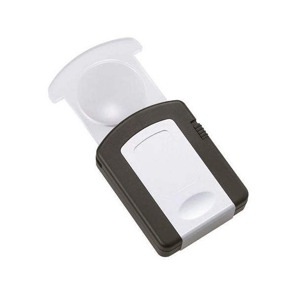 クリアー光学 LEDライト付ルーペ 拡大鏡 プラレンズ 2.5倍33mm/3.5倍25mm LED-247 1個 64-5273-40（直送品）