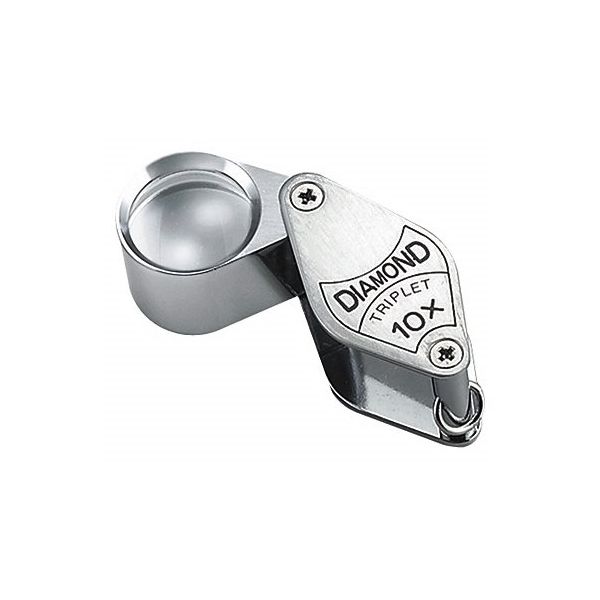 クリアー光学 鑑定ルーペ 高倍率 収差補正レンズ 10倍 18mm I-SA10N 1個 64-5274-46（直送品）