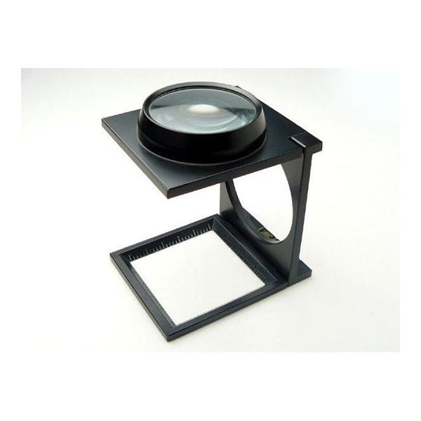 クリアー光学 縞見ルーペ リネンテスター 2mm目盛付 4倍 50mm I-CW60N 1個 64-5275-28（直送品）