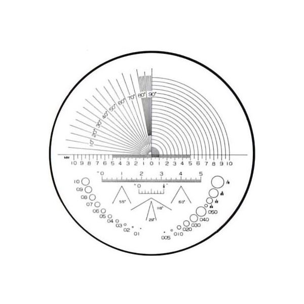 クリアー光学 ガラススケール Φ35mm (タイプ2) P-202N 1個 64-5275-09（直送品）