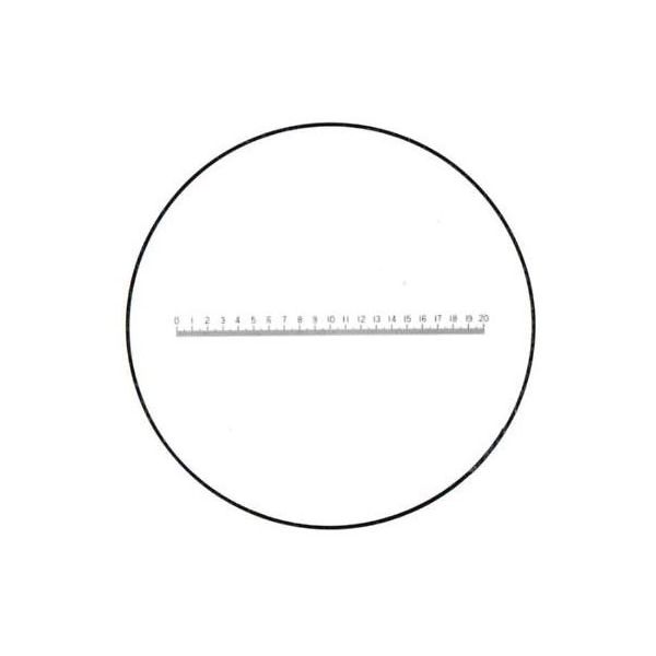 クリアー光学 ガラススケール Φ35mm (タイプ8) P-208N 1個 64-5275-15（直送品）