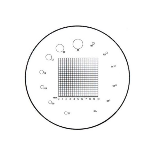 クリアー光学 ガラススケール Φ35mm (タイプ7) P-207N 1個 64-5275-14（直送品）