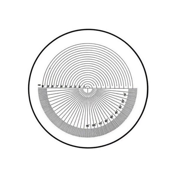 クリアー光学 ガラススケール Φ35mm (タイプ9) P-209N 1個 64-5275-16（直送品）