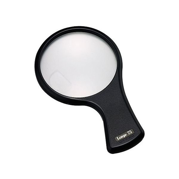 クリアー光学 手持ちプラルーペ 拡大鏡 プラレンズ 2倍 小玉4倍 75mm PP-37 1個 64-5273-04（直送品）