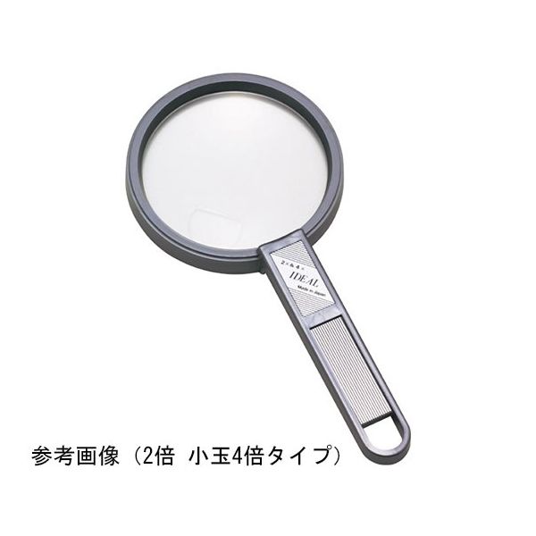 クリアー光学 手持ちプラルーペ 拡大鏡 プラレンズ 1.8倍 小玉4倍 115mm RS-115 1個 64-5272-37（直送品）