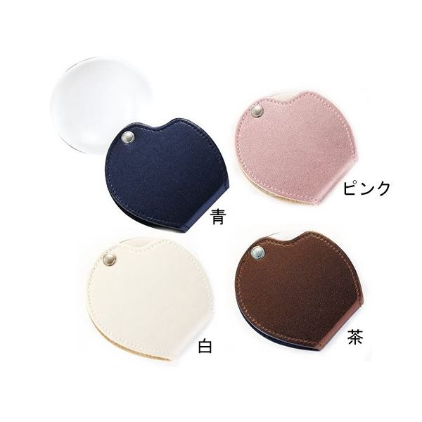 クリアー光学 携帯用ルーペ 合皮ラメ 拡大鏡 プラレンズ 3倍 63mm