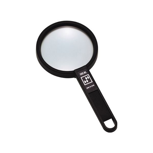 クリアー光学 手持ちルーペ 拡大鏡 ガラスレンズ 2倍 75mm RC-75 1個 64-5272-40（直送品）