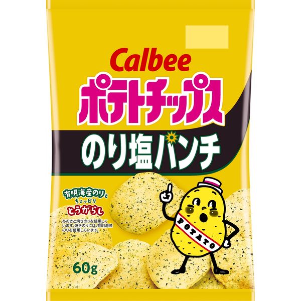 カルビー ポテトチップス　のり塩パンチ 4901330513399 60g×12個（直送品）