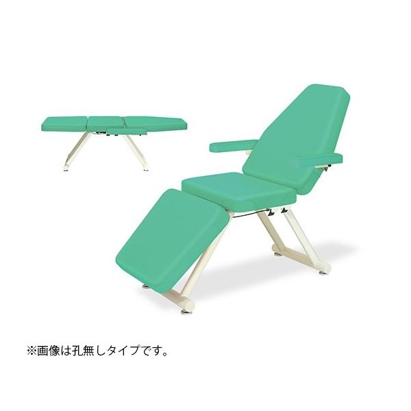 高田ベッド製作所 有孔ジェンティー 幅70×長さ185×高さ55cm レッド TB-698U 1個 63-4476-75（直送品）